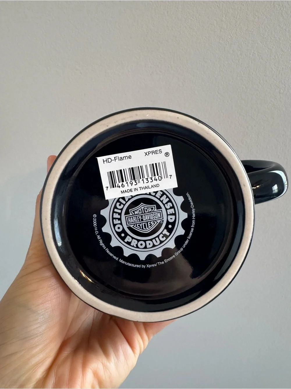 Harley-Davidson 3D Flames Ceramic Coffee Mug Cup Bikercore Moto